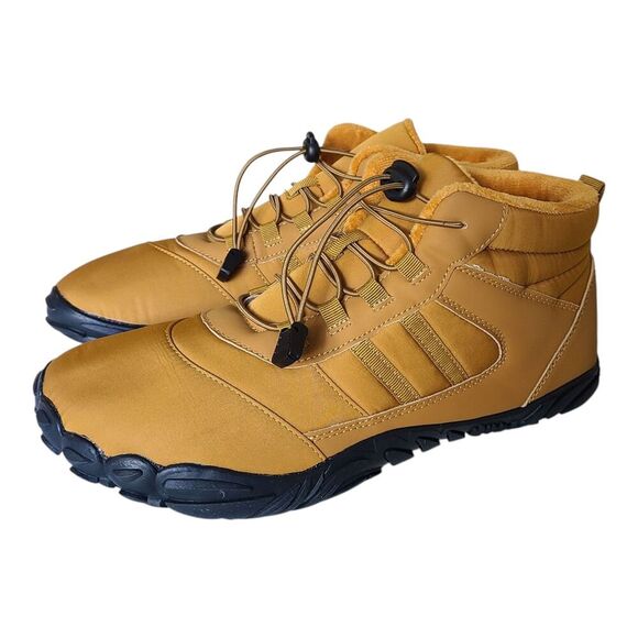 Unbranded Other - New Winter/ Fall Outdoor Boots Mustard Yellow Unisex Barefoot Shoes Size EU 45